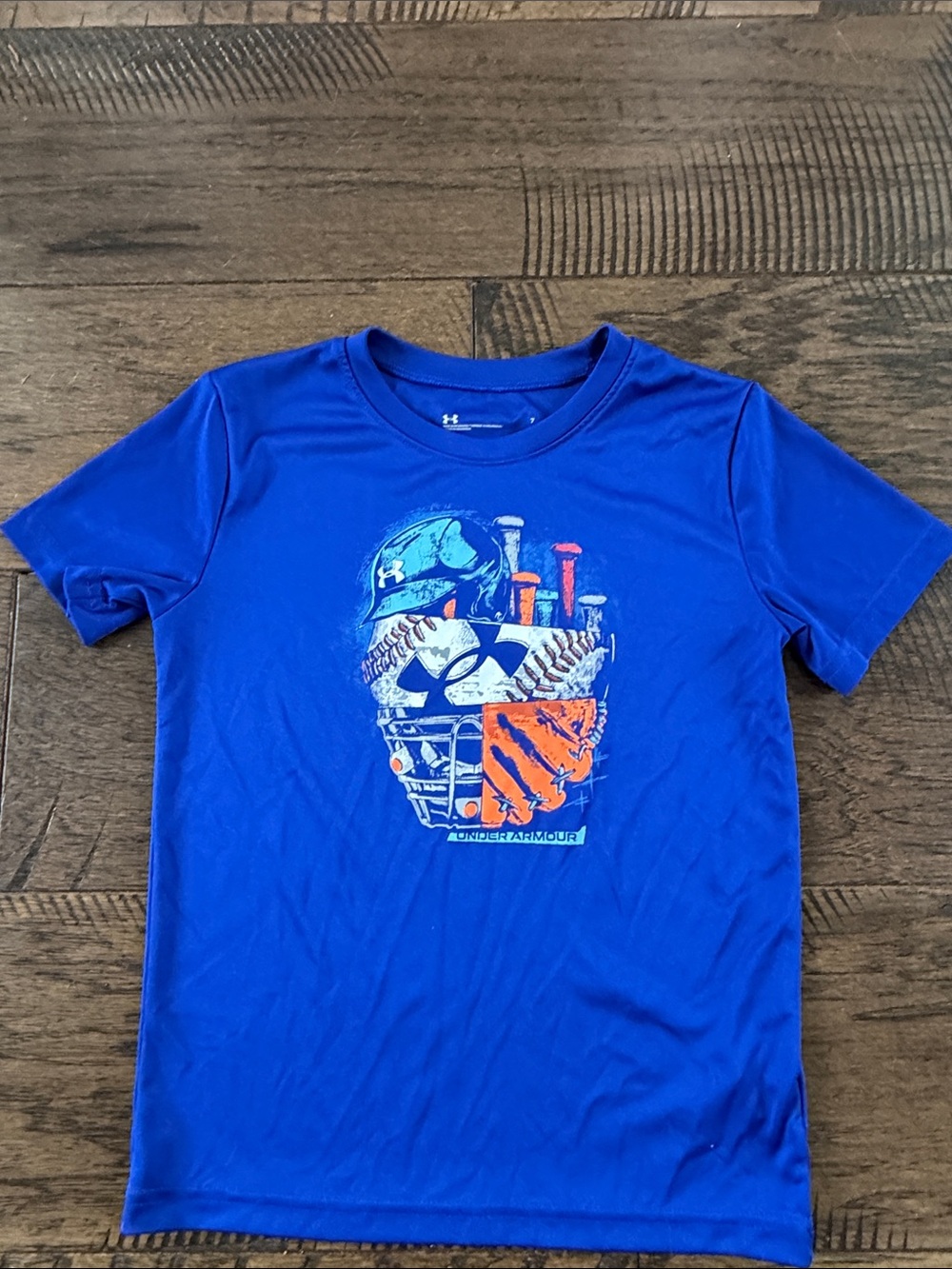 Under Armour Shirt Boys 7 Baseball Athletic Top
